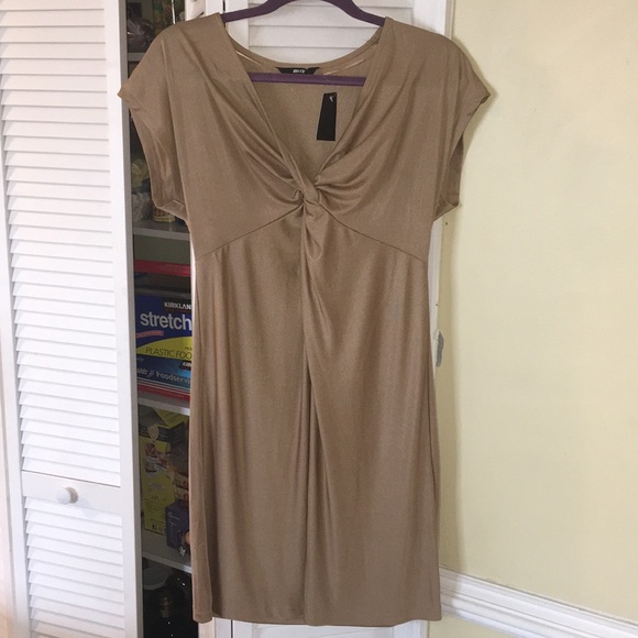 Shimmery, sheer gold dress - Picture 1 of 3